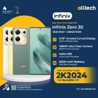 Infinix Zero 30 4G 8GB-256GB | 1 Year Warranty | PTA Approved | Monthly Installments By ALLTECH Upto 12 Months
