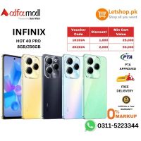 Infinix Hot 40 Pro 8GB RAM 256GB Storage | PTA Approved | 01 Year Official Warranty | On Installment 