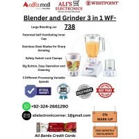 WESTPOINT Blender and Grinder 3 in 1 WF-738 On Easy Monthly Installments By ALI's Electronics
