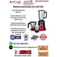 WESTPOINT Blender and Grinder 3 in 1 WF-367 On Easy Monthly Installments By ALI's Electronics