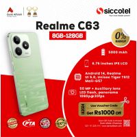 Realme C63 8GB-128GB | 1 Year Warranty | PTA Approved | Monthly Installment By Siccotel Upto 12 Months