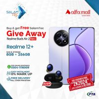 Realme 12+ 5G 8GB RAM 256GB Storage On Easy Installments (Upto 12 Months) with 1 Year Brand Warranty & PTA Approved with Giveaways by SALAMTEC & BEST PRICES