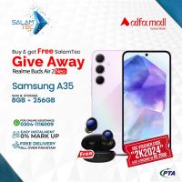 Samsung A35 5G 8+8GB RAM 256GB Storage On Easy Installments (12 Months) with 1 Year Brand Warranty & PTA Approved With Free Gift by SALAMTEC & BEST PRICES