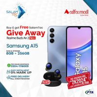 Samsung Galaxy A15 6GB RAM 128GB Storage On Easy Installments (12 Months) with 1 Year Brand Warranty & PTA Approved With Giveaways by SALAMTEC & BEST PRICES