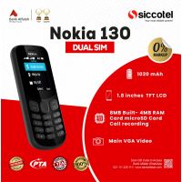 Nokia 130 | 1 Year Warranty | PTA Approved | Monthly Installment By Siccotel Upto 12 Months