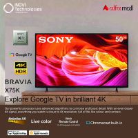 SONY BRAVIA 50 INCH X75K 4K ULTRA HDR SMART GOOGLE ANDROID TV BY INOVI TECHNOLOGIES 