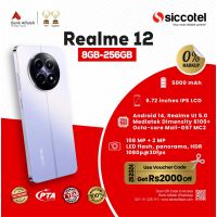 Realme 12 8GB-256GB | 1 Year Warranty | PTA Approved | Monthly Installment By Siccotel Upto 12 Months