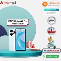 Infinix Smart 8 pro (4GB RAM 128GB ROM) - One Year Official Warranty | PTA Approved | On Installments