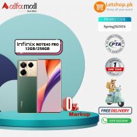 Infinix Note 40 Pro (12GB RAM 256GB ROM) - One Year Official Warranty | PTA Approved | On Installments