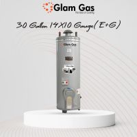 : Glam Gas Water Heater 30 Gallon (14 X 10) | Water Geyser Electric + Gas | 0% Installment Available