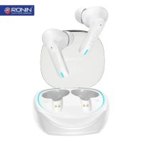 Ronin R-520 Earbuds - Bluetooth V5.3 - Upto 7 hours play time wireless earbuds - IPX4 water-resistant - Active Gaming mode - ENC touch control earbuds - ON INSTALLMENT (White)