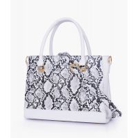 RTW Creation - White snake handbag