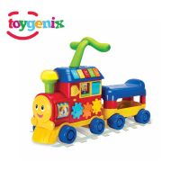 Winfun - Multi-Functional Walker Ride-On Learning Train Toy For Kids (0803) Blue With Free Delivery On Installment By Spark Technologies.