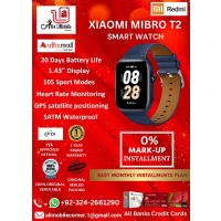 MIBRO WATCH T2 SMART WATCH On Easy Monthly Installments By ALI's Mobile