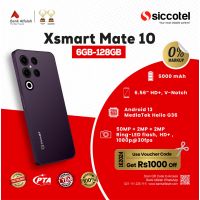 Xsmart Mate 10 6GB-128GB | 1 Year Warranty | PTA Approved | Monthly Installment By Siccotel Upto 12 Months