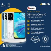 Xsmart Core X 4GB-64GB | 1 Year Warranty | PTA Approved | Monthly Installments By ALLTECH Upto 12 Months