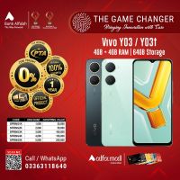 Vivo Y03 / Y03t | 4GB-64GB | 1 Year Warranty | PTA Approved | Installment - The Game Changer