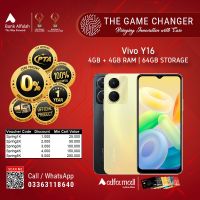 Vivo Y16 4GB-64GB | 1 Year Warranty | PTA Approved | Installments - The Game Changer