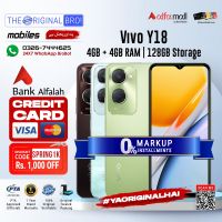 Vivo Y18 | 4GB RAM | 128GB Storage | 12 Months Installment | PTA Approved | 1 Year Warranty | The Original Bro Mobiles