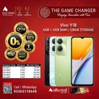 Vivo Y18 4GB-128GB | 1 Year Warranty | PTA Approved | Installments - The Game Changer