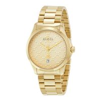 Gucci Swiss Quartz and Alloy Dress Gold-Toned Men's Watch YA126461 On 12 Months Installments At 0% Markup