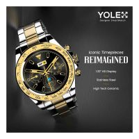 YOLO YOLEX Luxury Designer Collection Smart watch | Designer Collection | 1.32 Inches Ultra Bright Display | Stainless Steel Body | Bluetooth Calling | Rotating Crown - ON INSTALLMENT