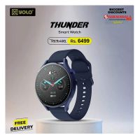 YOLO Thunder BT Calling Smart Watch 1.32 Inches HD Display Heart Rate Sensor SpO2 Monitor Music Playback Built-in Speaker and Microphone - ON INSTALLMENT