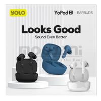 YOLO YoPod2 True Wireless Earphones | Super Low Latency Mode | Environment Noise Cancellation Earbuds | Bluetooth 5.2 Earbphones | Bass Boosted Drivers - ON INSTALLMENT