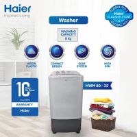 Haier HWM 80-35 8Kg Top Load Single Tub Semi Automatic Washing Machine With Official Warranty On 12 Months Installments At 0% Markup