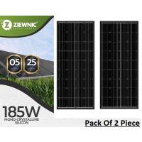 ZIEWNIC Vertec Series Solar Panel 185 Watt Mono Crystalline ( Pack Of 2 ) - Installments