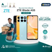 ZTE Blade A55 4GB-64GB | PTA Approved | 1 Year Warranty | Installment With Any Bank Credit Card Upto 10 Months | ALLTECH